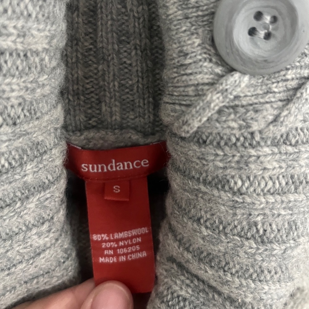 Sundance Size Small Lambswool Patchwork Saco Swea… - image 3